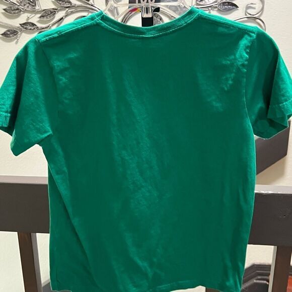 Green Kids T-Shirt with Fun Graphic Youth XL #367 - Picture 4 of 5